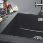 Grohe K700U Kompozit mosogatótálca 610x460, gránit fekete 31655AP0