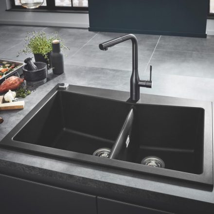 Grohe K700 Kompozit mosogatótálca 838x560 mm, gránit fekete 31657AP0