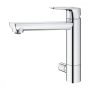 Grohe BauEdge egykaros konyhai csaptelep elzárószeleppel, króm 31696000