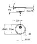 Grohe K200 Rozsdamentes acél mosogatótálca 44 cm 31720SD0