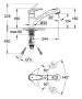 Grohe Eurodisc mosogató csaptelep, kihúzható fejjel 32257001