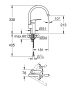 Grohe Wave Cosmopolitan egykaros konyhai csaptelep elfordítható kifolyóval, króm 32449001