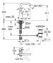 Grohe Essence egykaros mosdócsaptelep L-es méret, rozsdamentes acél hatású 32628DC1