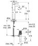 Grohe BauClassic mosdócsaptelep szabadon álló mosdótálakhoz, króm 32868000