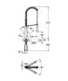 Grohe K7 egykaros konyhai csaptelep elfordítható kifolyóval, rozsdamentes acél hatású 32950DC0