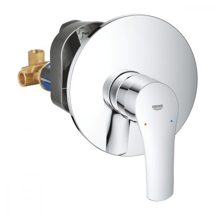 Grohe Eurosmart egykaros zuhanycsaptelep beépítő testtel, króm 33556003