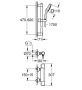 Grohe QuickFix Precision Trend termosztátos zuhanycsaptelep, Vitalio Comfort 600 zuhanyszettel, króm 34237003