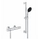 Grohe QuickFix Precision Start termosztátos zuhanycsaptelep zuhanysín készlettel, króm 34597001