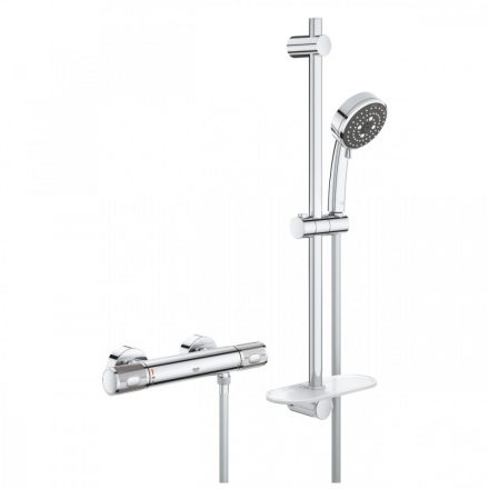 Grohe QuickFix Precision Feel termosztátos zuhanycsaptelep zuhanyszettel, króm 34791000