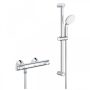 Grohe Grohtherm 500 termosztátos zuhanycsaptelep, Tempesta zuhanyszettel, króm 34796000