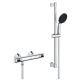 Grohe QuickFix Precision Flow termosztátos zuhanycsaptelep, 600 zuhanysín zuhanyszettel, króm 34800001