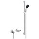 Grohe QuickFix Precision Flow termosztátos zuhanycsaptelep, 900 zuhanysín zuhanyszettel, króm 34805001