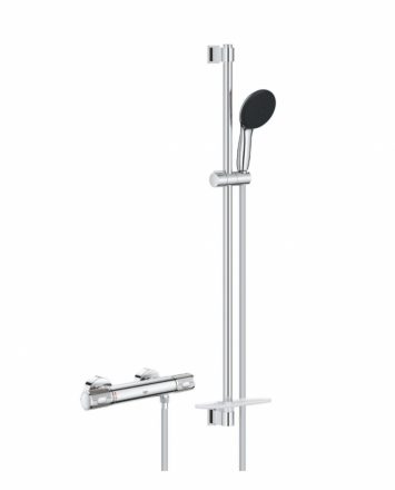 Grohe QuickFix Precision Feel termosztátos zuhanycsaptelep, 900 mm zuhanyrúd zuhanyszettel, króm 34853001