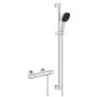 Grohe QuickFix Precision Trend termosztátos zuhanycsaptelep, Vitalio Comfort 900 zuhanyszettel, króm 34855003