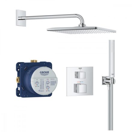 Grohe Grohtherm Cube falsík alatti zuhanyrendszer Rainshower Mono 310 Cube fejzuhannyal, króm 34868000