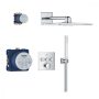 Grohe SmartControl falsík alatti zuhanyrendszer Rainshower SmartActive 310 Cube fejzuhannyal, króm 34873000