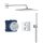 Grohe QuickFix Precision Cube rejtett termosztátos zuhanyendszer Vitalio Mono Cube 310 fejzuhannyal, króm 34879000