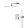 Grohe QuickFix Precision Cube rejtett termosztátos zuhanyendszer Vitalio Mono Cube 310 fejzuhannyal, króm 34879000