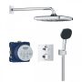 Grohe QuickFix Precision Thermostat rejtett zuhanyrendszer Vitalio Comfort 250 fejzuhannyal, króm 34882000