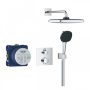 Grohe QuickFix Precision Thermostat rejtett zuhanyrendszer Vitalio Comfort 250 fejzuhannyal, króm 34882000