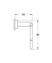 Grohe Essentials Cube fedél nélküli WC papír tartó, króm 40507001