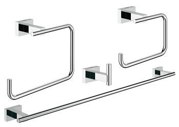 Grohe Essentials Cube 4 az 1-ben fürdőszobai kiegészítő szett, króm 40778001