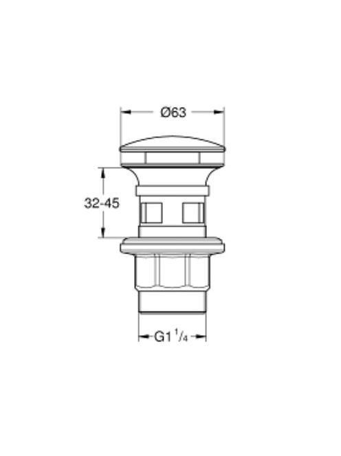 Донный клапан grohe 40824000