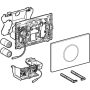 Geberit Sigma10 érintésmentes működtetőlap, elektronikus működtetéssel, elemes, 2 mennyiséges öblítés, fehér/fényes króm 115.908.KJ.6