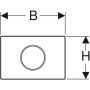 Geberit Sigma10 érintésmentes működtetőlap, elektronikus működtetéssel, elemes, 2 mennyiséges öblítés, szálcsiszolt 115.908.SN.6