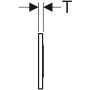 Geberit Sigma10 érintésmentes működtetőlap, elektronikus működtetéssel, elemes, 2 mennyiséges öblítés, szálcsiszolt 115.908.SN.6