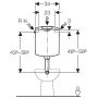 Geberit WC tartály AP116 Plus vízkezelő tabletta bedobónyílással 136444111 (136.444.11.1)