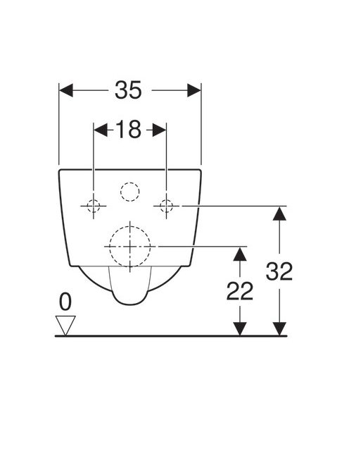 Geberit iCon Square Rimfree fali WC csésze 201950000