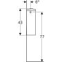 Geberit Smyle Square monoblokkos öblítőtartály, 37,5x43 cm 500.221.01.1