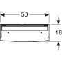 Geberit Option Basic tükrös szekrény 50x67 cm, LED világítással, két ajtóval 500.257.00.1