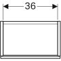 Geberit Acanto alsó szekrény kézmosóhoz, egy ajtóval 45 cm matt láva/fényes láva üveg (500.608.JK.2)
