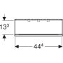 Geberit Acanto fali polc 45x14.8 cm, csillogó fehér 500.617.01.2