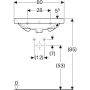 Geberit Acanto mosdó 60x48,2 cm 500620012 (500.620.01.2)