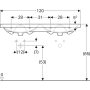 Geberit Acanto dupla mosdó 120x48,2 cm 500627012 (500.627.01.2)