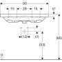 Geberit Acanto mosdó rövidített kivitel 90x42,2 cm 500633012 (500.633.01.2)