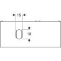 Geberit VariForm alsó szekrény pultra ültethető mosdóhoz 120x51 cm, 3 fiókkal, pakolófelülettel, matt láva 501.184.00.1