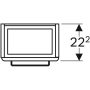 Geberit Selnova Compact 1 ajtós alsó szekrény kézmosóhoz 40 cm, rövidített kivitel, fényezett világosszürke 501.487.00.1