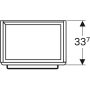 Geberit Selnova Compact 1 ajtós alsó szekrény mosdóhoz 50x36,7cm, fényezett fehér 501.492.00.1