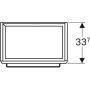 Geberit Selnova Compact 1 ajtós alsó szekrény mosdóhoz 55x36,7cm, fényezett fehér 501.494.00.1