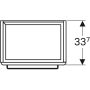 Geberit Selnova Compact 1 ajtós alsó szekrény mosdóhoz 55 cm, szerviztérrel, fényezett fehér 501.614.01.1