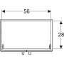 Geberit Selnova Compact 2 ajtós alsó szekrény mosdóhoz 59.7x39.7 cm, fényezett fehér 501.658.01.1