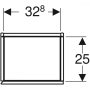 Geberit ajtós magas szekrény 36x180x29,1 cm, magasfényű fehér 502.316.01.2