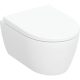 Geberit iCon mélyöblítésű fali WC készlet WC-ülőkével, rövidített kivitel, Rimfree, fehér 502.381.00.1