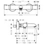 Hansgrohe Ecostat Comfort matt fekete termosztátos kádcsaptelep 13114670