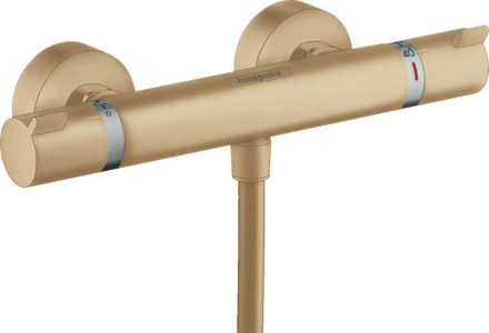 Hansgrohe Ecostat Comfort szálcsiszolt bronz termosztátos zuhanycsaptelep 13116140