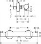 Hansgrohe Ecostat Comfort szálcsiszolt bronz termosztátos zuhanycsaptelep 13116140